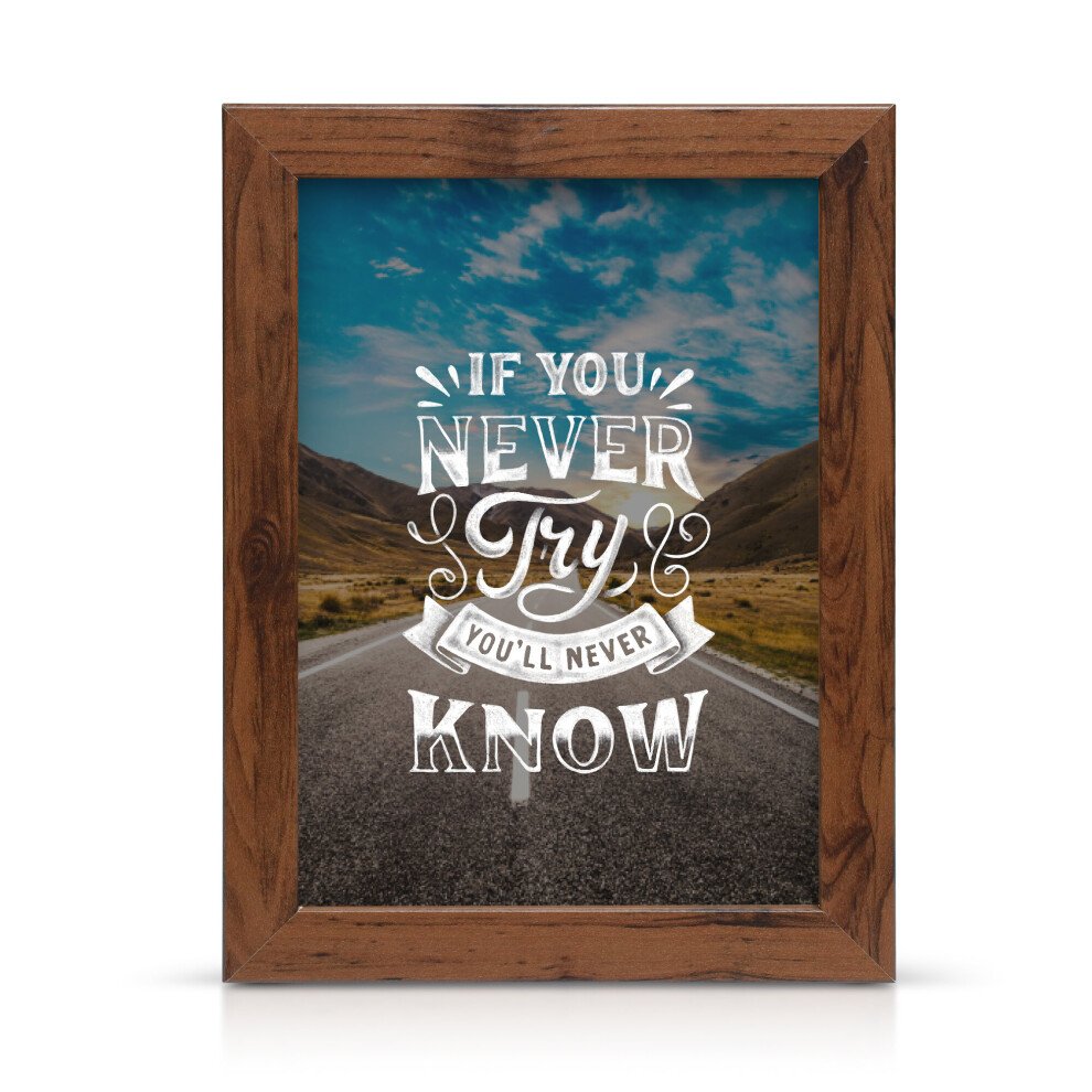 Convenient2you (50X40cm, Walnut ) Photo Frames Poster Frames Picture Fame Many Sizes Brown