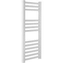 (400mm, Flat) Extra High Heat Output Central Heating White Towel Rails - 800mm High