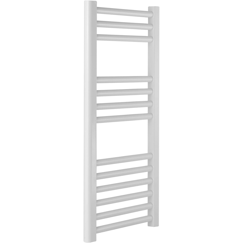 (500Mm, Flat) Extra High Heat Output Central Heating White Towel Rails - 800Mm High 3233824112933
