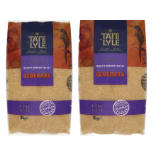 Tate & Lyle Demerara Sugar - 3kg (Pack of 2) | Medium‑crystal Light Brown Cane Sugar with Natural Caramel Notes