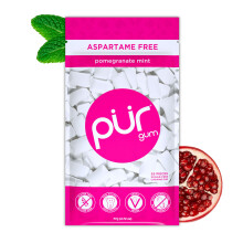 PUR Gum, Pomegranate Mint, Sugar Free, Xylitol, 55 Pieces (Pack of 1)