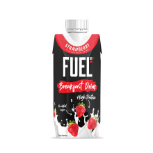 FUEL10K Strawberry High Protein Milk Breakfast Drink, 330 ml (Pack of 8)