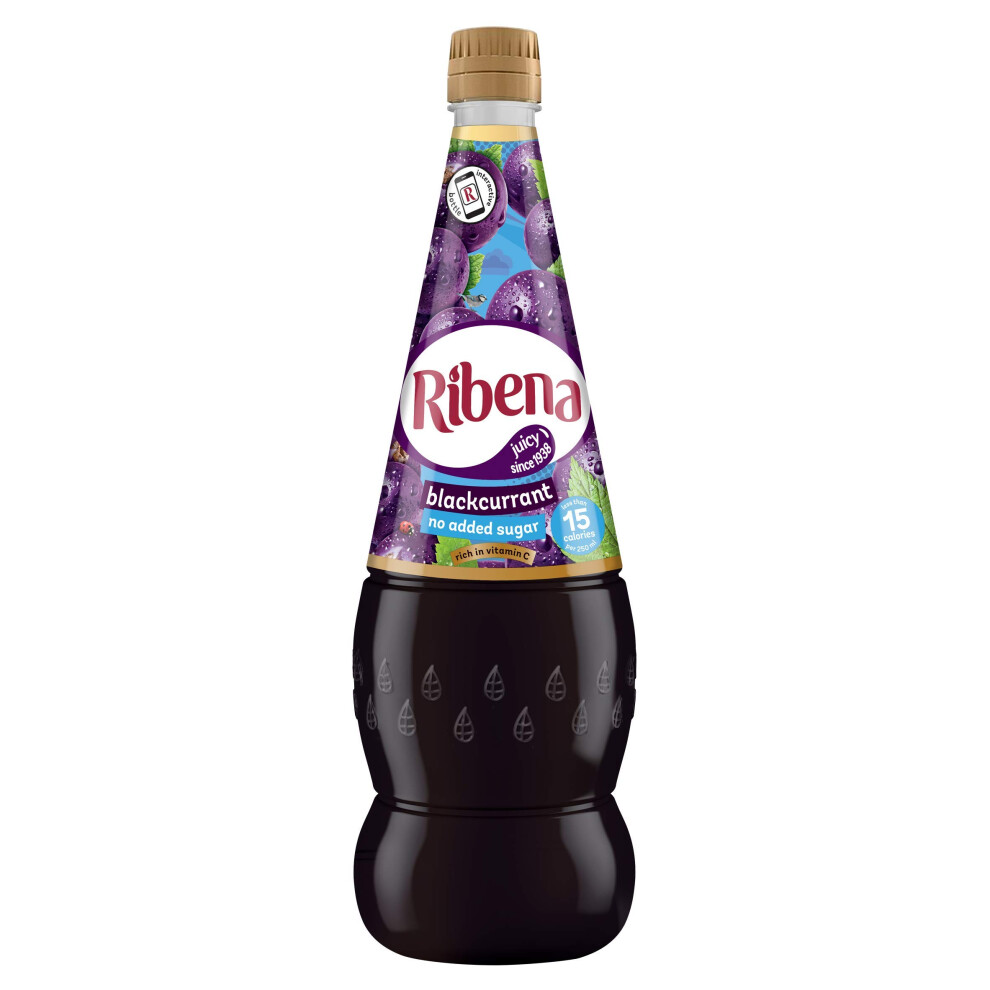 Ribena Blackcurrant Squash, No Added Sugar, 1.5L, Vitamin C
