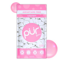 PUR Gum Sugar Free, Xylitol, Vegan, Bubblegum, 55 Pieces (Pack of 1)