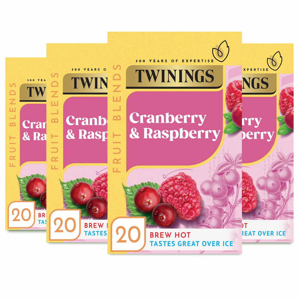 Twinings Raspberry Cranberry Tea - 80 Bags