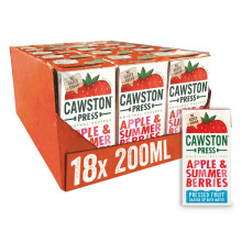 Cawston Press Kids Fruit Water, Summer Berries, 200ml x 18 Pack