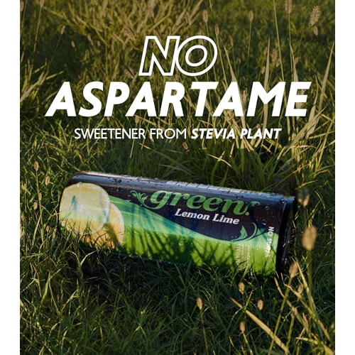 Green Lemon Lime Soft Drink, 24 x 330ml, No Sugar 2