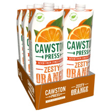 Cawston Press, 100% Squeezed Juice Cartons All Natural, Vegan, No Added Sugar Hand Picked Oranges, 1 L (Pack of 6)