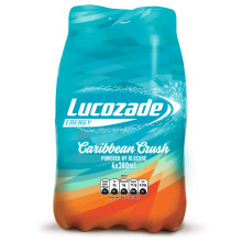 Lucozade Energy Caribbean Crush 380ml (Pack of 4)