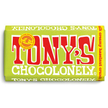Tony's Chocolonely Milk Creamy Hazelnut Crunch Chocolate Bar - 180g, Milk Chocolate, Gift, Vegetarian - Belgian Fairtrade Chocolate