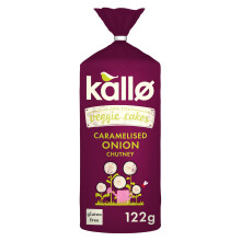Kallo Veggie Cakes, Caramelised Onion, 6 x 122g