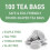 HANDPICK Peppermint Tea Bags, 100 Count, Pure Peppermint 7