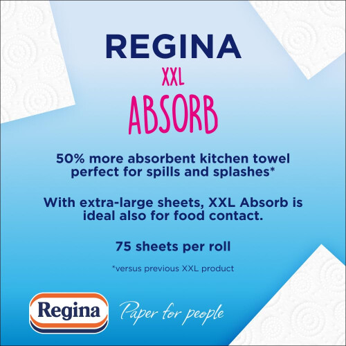 Regina Regina XXL Kitchen Towels - 8 Rolls, 75 Sheets, Super Absorbent 2