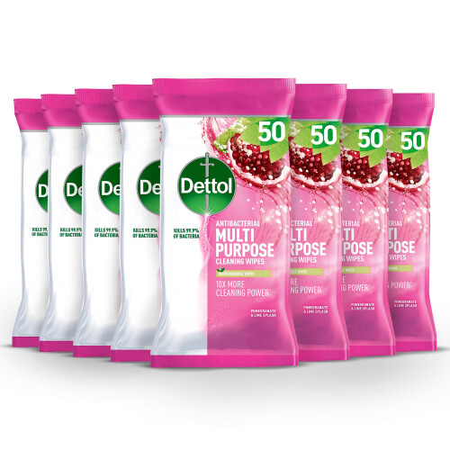 Dettol Dettol Antibacterial Surface Wipes, Pomegranate, 400 Wipes