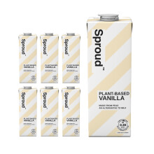 SPROUD Vegan Pea Protein Milk, Vanilla Flavour, Pack of 6 (6 x 1000 ml)