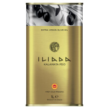 Iliada Pdo Kalamata Extra Virgin Olive Oil Tin, 1 Litre (Pack of 1)