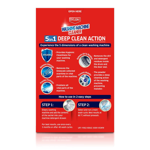 Colour Catcher Washing Machine Cleaner - 5-in-1, 1 Use 2