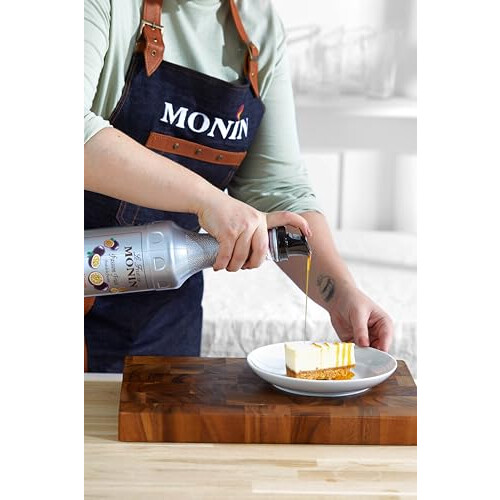 MONIN Passion Fruit Puree Mix 1L - Vegan, Natural 2