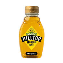 Hilltop Honey - Organic Blossom Honey - Squeezy Bottle - 340g