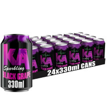 KA Caribbean Black Grape Fizzy Drinks - 24 x 330ml