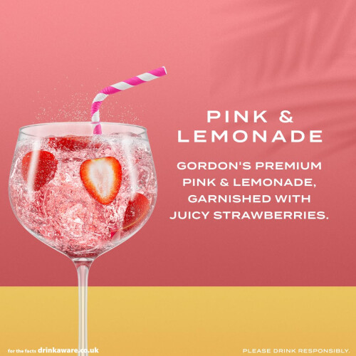Gordons Gordon's Premium Pink Gin, 70cl, Raspberry, Strawberry & Redcurrant 2