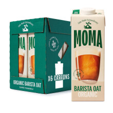 MOMA ORGANIC Barista Oat Drink 6 x 1L: Plant Based, Foamable