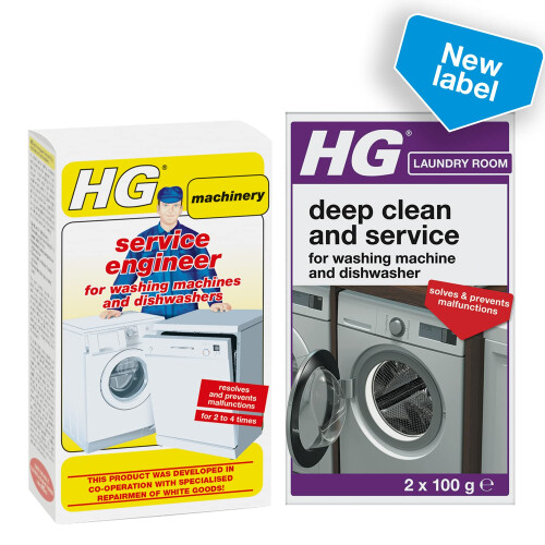 HG HG Deep Clean Washing Machine & Dishwasher Cleaner, 2 x 100g 2