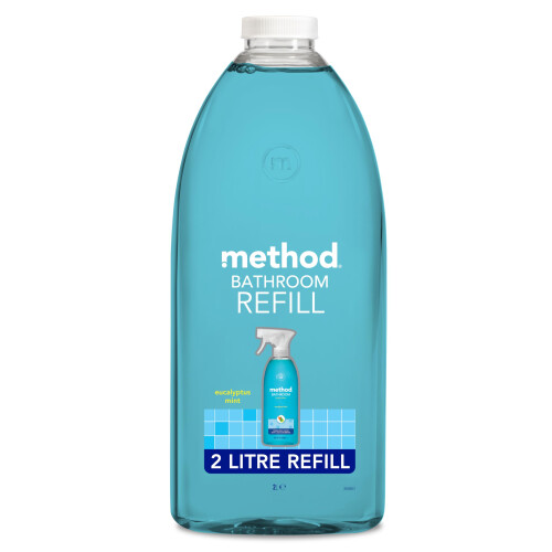 Method Method Bathroom Cleaner Refill, Eucalyptus Mint, 2 L