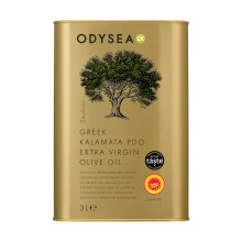Odysea Greek PDO Kalamata Extra Virgin Olive Oil Tin, 3 Litre