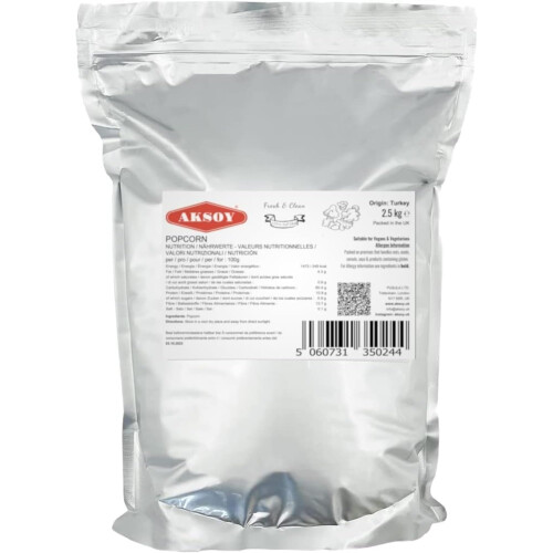 AKSOY Popping Corn Kernels 2.5KG 1