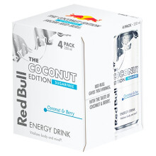 Red Bull Coconut Edition Sugar Free, 250 ml, 4 pack