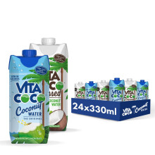Vita Coco Bundle: Pure & Pressed Coconut Water, 12 x 330ml each
