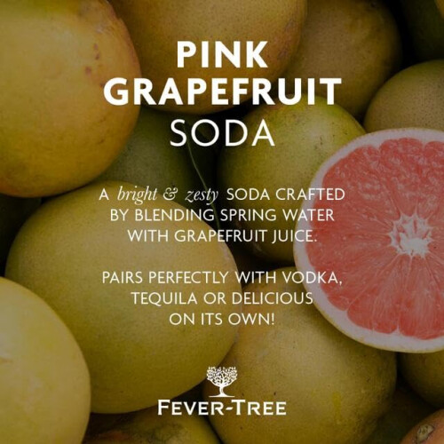 Fever-Tree Pink Grapefruit Soda 6x150ml (Pack of 4, Total 24 Cans) 2