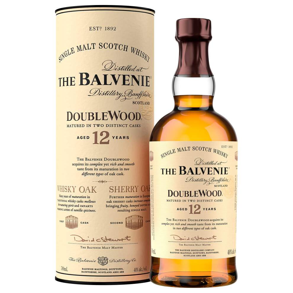 The Balvenie Double Wood 12 Year Old Single Malt Scotch Whisky 70 Cl
