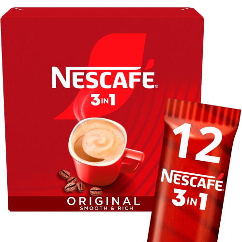 Nescafe NESCAFE 3 IN 1's Original (1 Pack 12 Drinks) 1