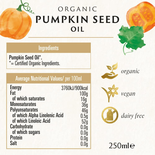 Biona Organic Pumpkin Seed Oil 250ml, Cold Pressed 2