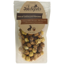 Joe & Seph's Trio Chocolate Popcorn Pouch, 80g