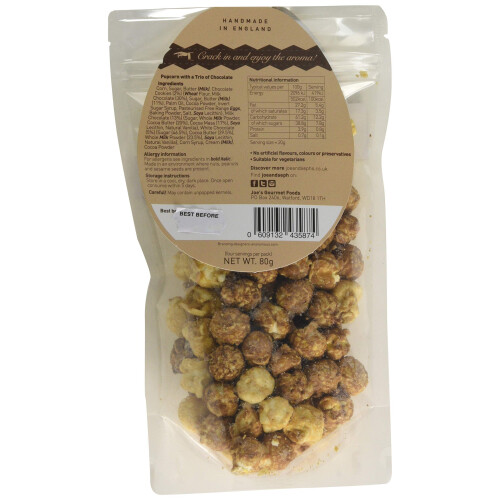 Joe & Seph's Trio Chocolate Popcorn Pouch, 80g 2