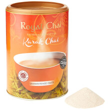 Royal Chai | Karak Chai Unsweetened Tub | 400g | Premium Instant Chai | Makes 20 cups