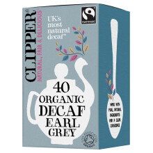 Clipper Organic Decaf Earl Grey Tea Bags, 40 Count