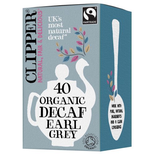 Clipper Clipper Organic Decaf Earl Grey Tea Bags, 40 Count