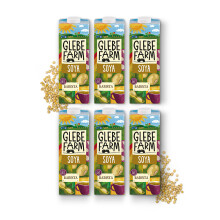 Glebe Farm Gluten Free Soya Milk, Coconut, 6 x 1 Litre