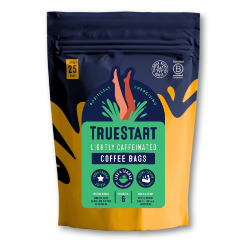 TrueStart Coffee Bags, Lightly Caffeinated, 25 Bags