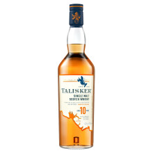 Talisker 10 Year Old Single Malt Scotch Whisky | 45.8% vol | 70cl | Rich | Deep Character | Ruggedly Maritime | with Gift Box