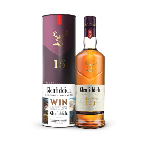 Glenfiddich Glenfiddich 15 Year Old Single Malt Scotch Whisky – 70cl