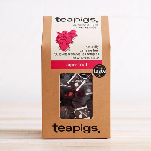 teapigs Super Fruit Herbal Tea Bags, 50 Biodegradable Tea Temples 2