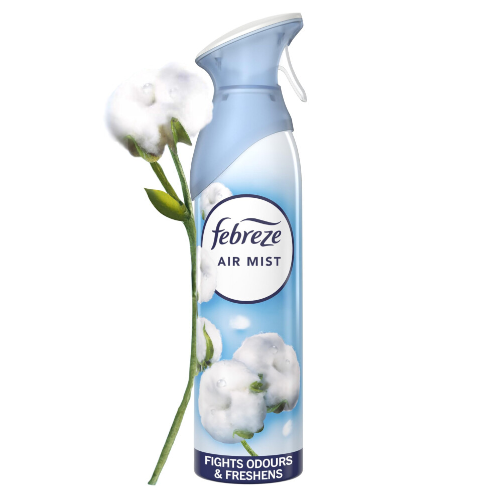 Febreze Air Freshener for Room Spray & Bathroom, Cotton Fresh, 185ML x 8 Packs, Air Fresheners for Home-image-OPC-PHRCY6P-NEW