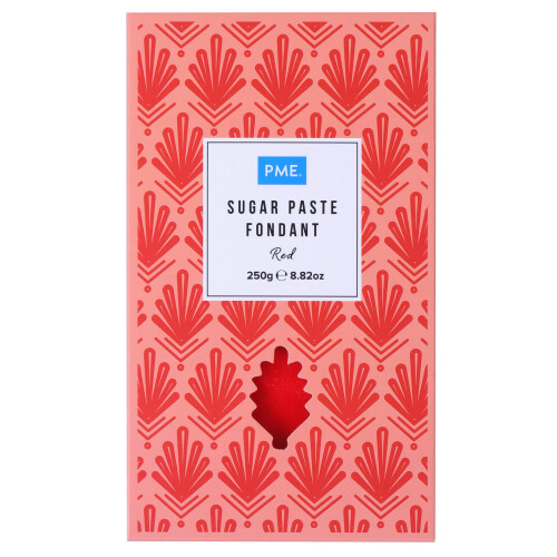 PME Sugar Paste Fondant – Red 250g 1
