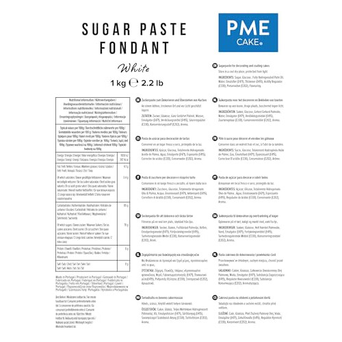 PME Sugar Paste Fondant – White 1kg 2