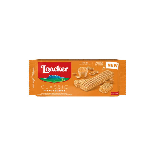 Loacker Peanut Butter Wafer Biscuits 90g